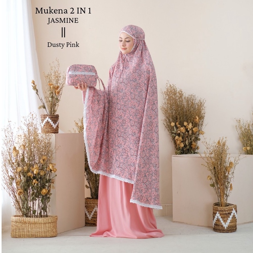 Mukena Dewasa Murah Hantaran Mahar Seserahan Mukennah Polos Remaja Mekenah Terbaru Andin Ricis Hampe
