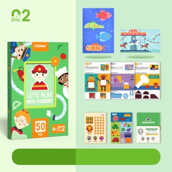 

lets Mideer Promo middle edukasi play Murah with level sticker mainan