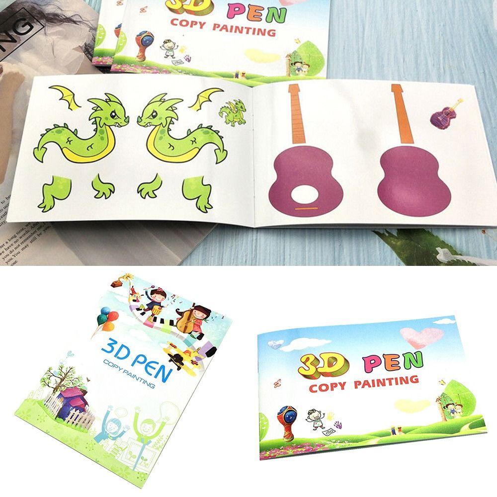 Suyo 3D Printing Album Kertas Buku Anak Nikmat Colorful Kid Hadiah Bagian Mainan Anak Gambar Stensil