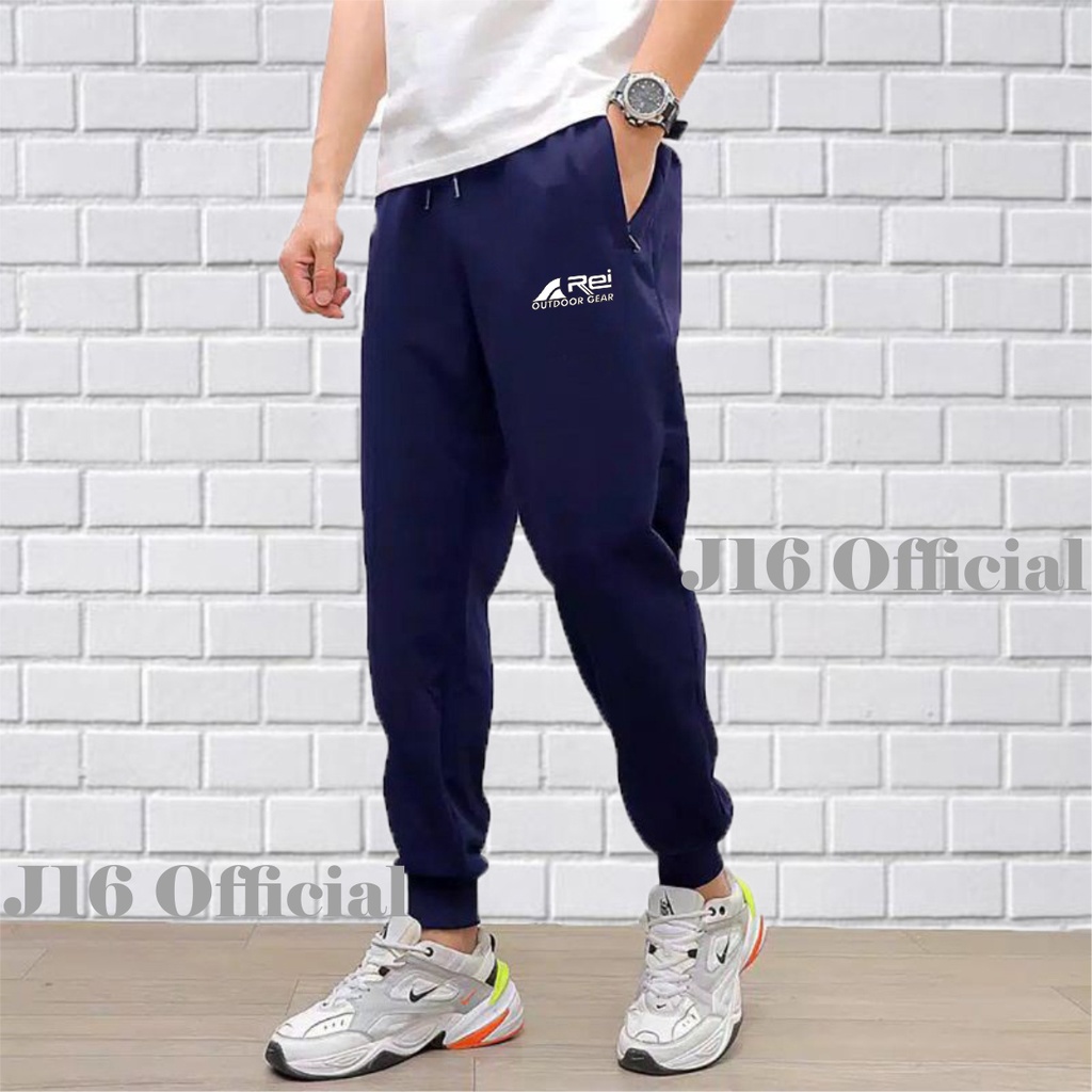 OUTDOOR REI Celana Jogger PREMIUM Sweatpants Pria Wanita Training Panjang Olahraga Outdoor