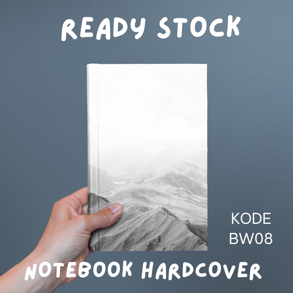 

BUKU NOTEBOOK MONOCHROME/ BUKU SEKOLAH/ BUKU CATATAN/ KODE BW07