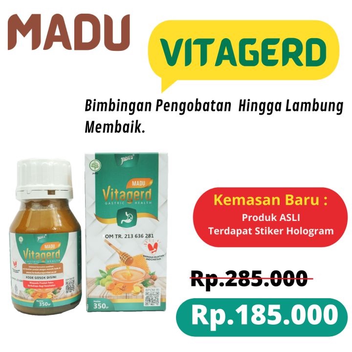 

Vitagerd - Vitagerd Obat Lambung Asli Isi 350gr Madu Asam Lambung Herbal Gerd Gejala Insomnia Dan Sakit Kepala Kleyengan Paling Ampuh