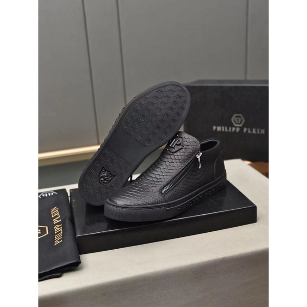 sepatu pria philipp plein slip on sneaker cowok pp mirror luxury p1shoes
