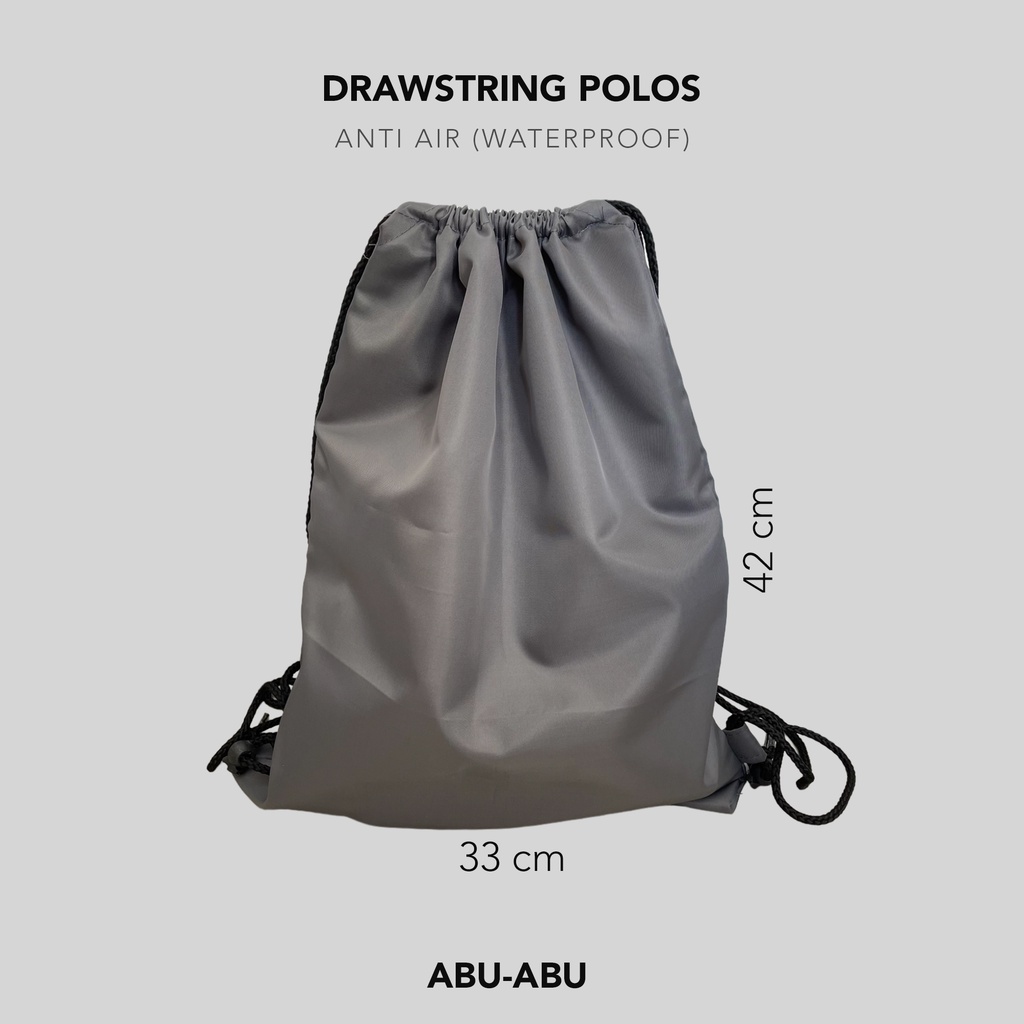 (SAKO) - RANSEL SERUT DRAWSTRING POLOS  ANTI AIR 33X42 CM