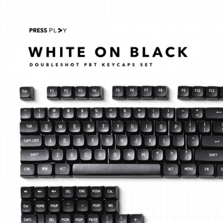 WoB White on Black CSA Profile Doubleshot PBT Keycaps
