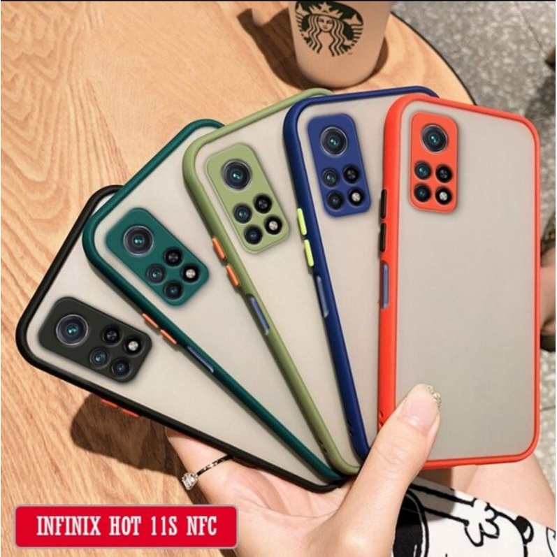Soft Case Silikon Infinix Hot 11s NFC My Choice Aero Color Button Matte Frame Camera