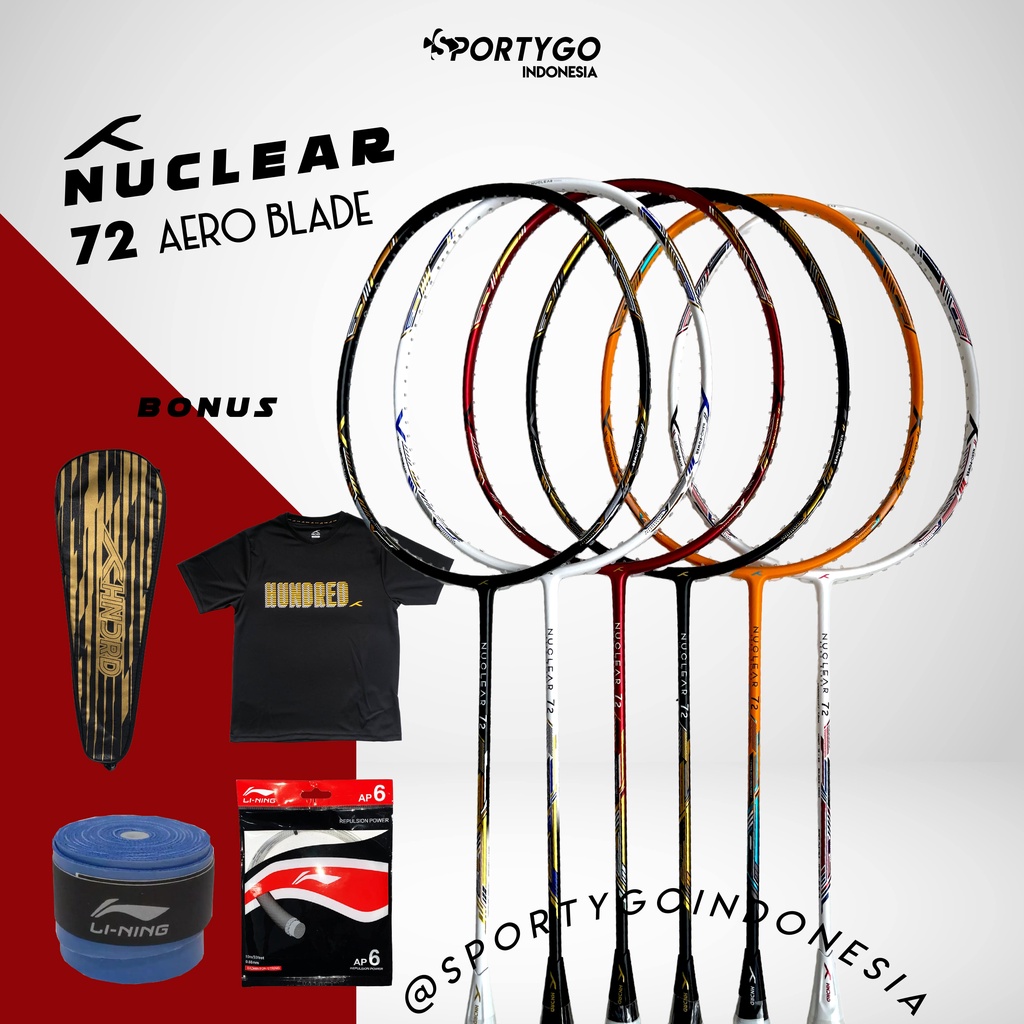 Raket Badminton HUNDRED NUCLEAR 72 Original / HNDRD