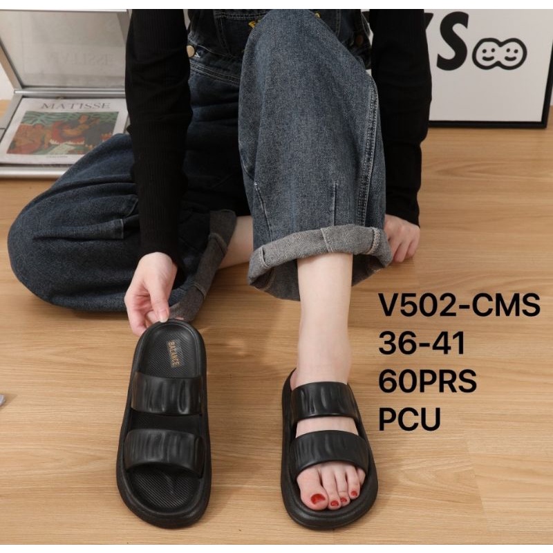 Promo!!!SANDAL WANITA NAGITA 2 BAN JELLY EVA SANDAL WANITA IMPORT