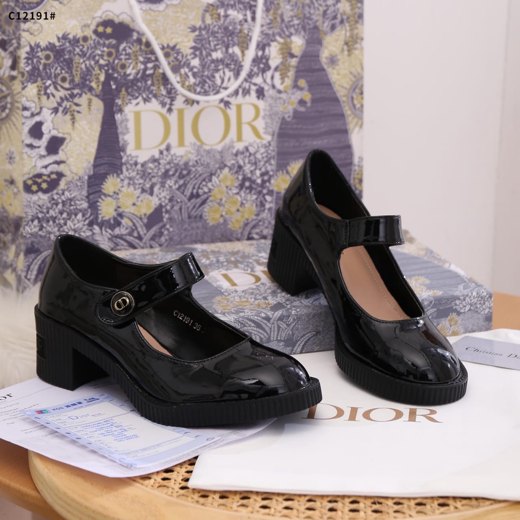 D D-Doll Pump Patent Leather With Logo Shoes C12191