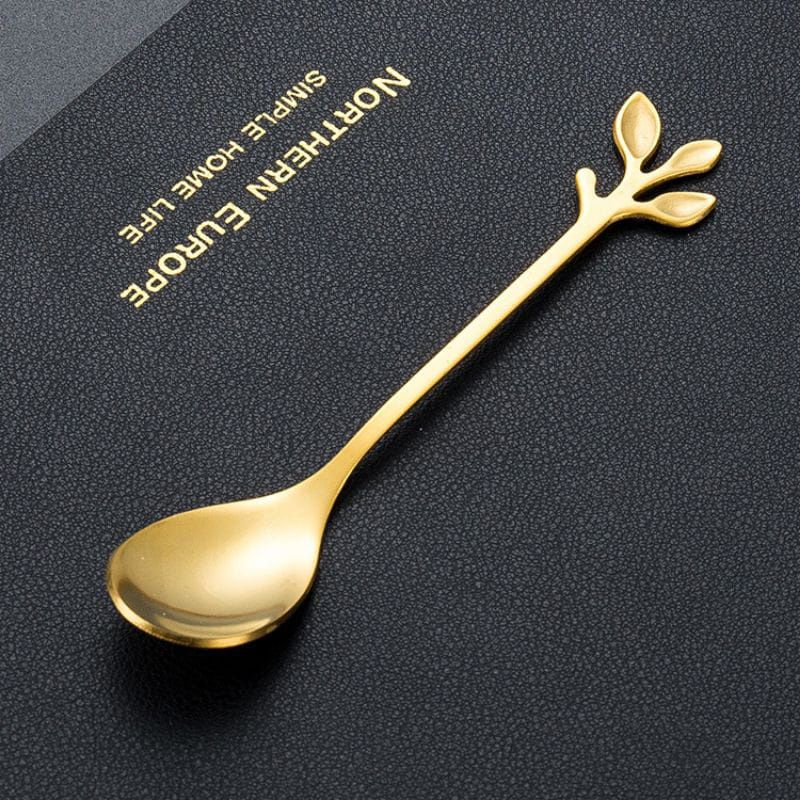 Sendok Garpu Buah Sendok Kue Gold Sendok Emas Tea Spoon Mewah Luxury Gold