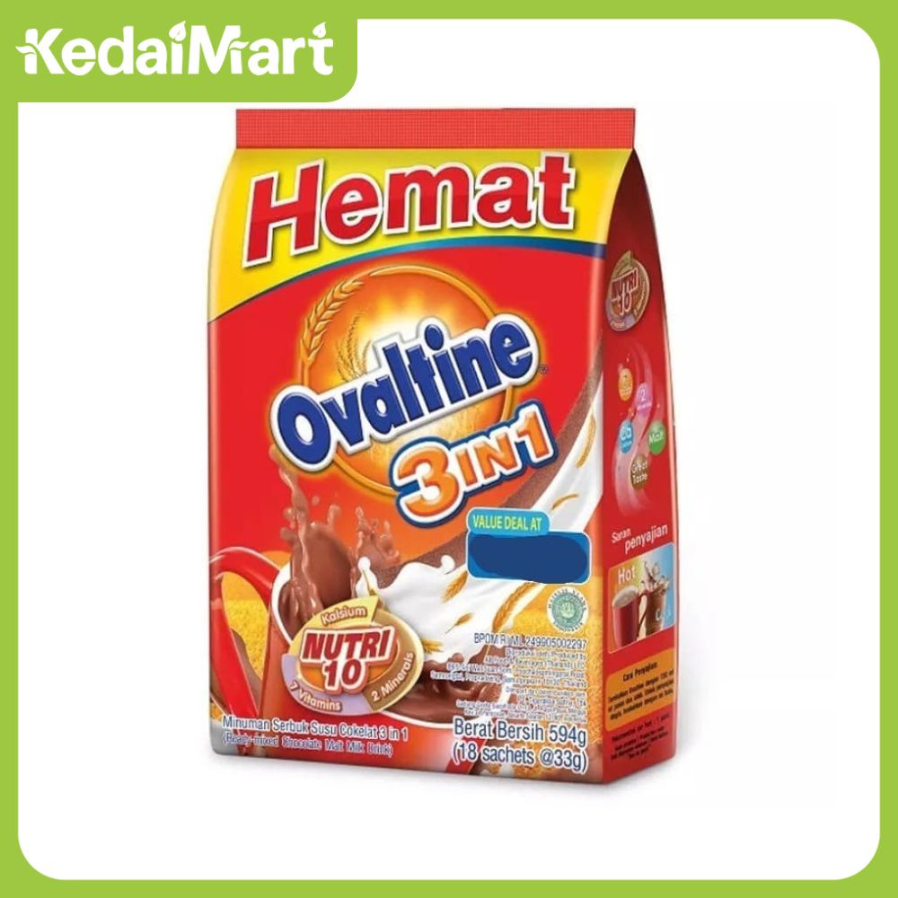 

Ovaltine 3in1 Stick 18 x 33 Gram