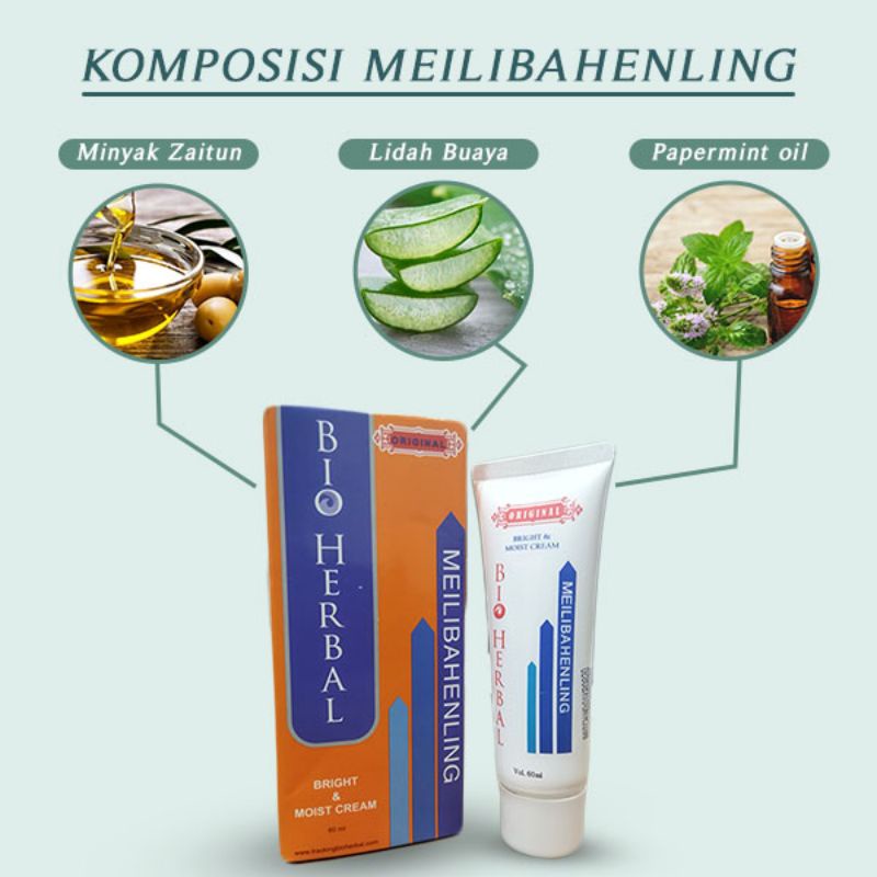 BIO HERBAL MEILI BEAUTY CREAM MENGHILANGKAN BEKAS LUKA BPOM