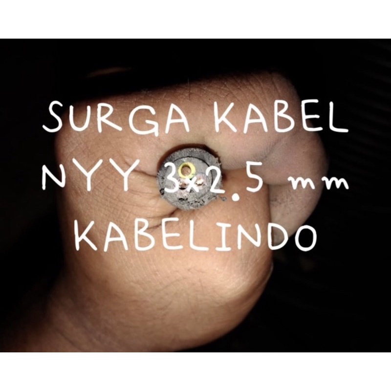 NYY 3x2.5 mm KABELINDO/ kabel tufur 3x2,5 mm/ kabel engkel/ kabel kawat 3 x 2.5/ 3 x 2,5 merek 4 bes