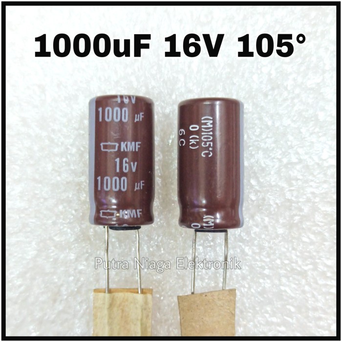 Elco 1000uF 16V Kapasitor Electrolit Polar 0,1mF 0.1mF 16Volt putr4n14