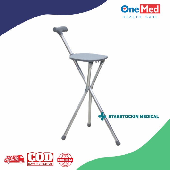 Tongkat Duduk Jalan Orang Tua Onemed