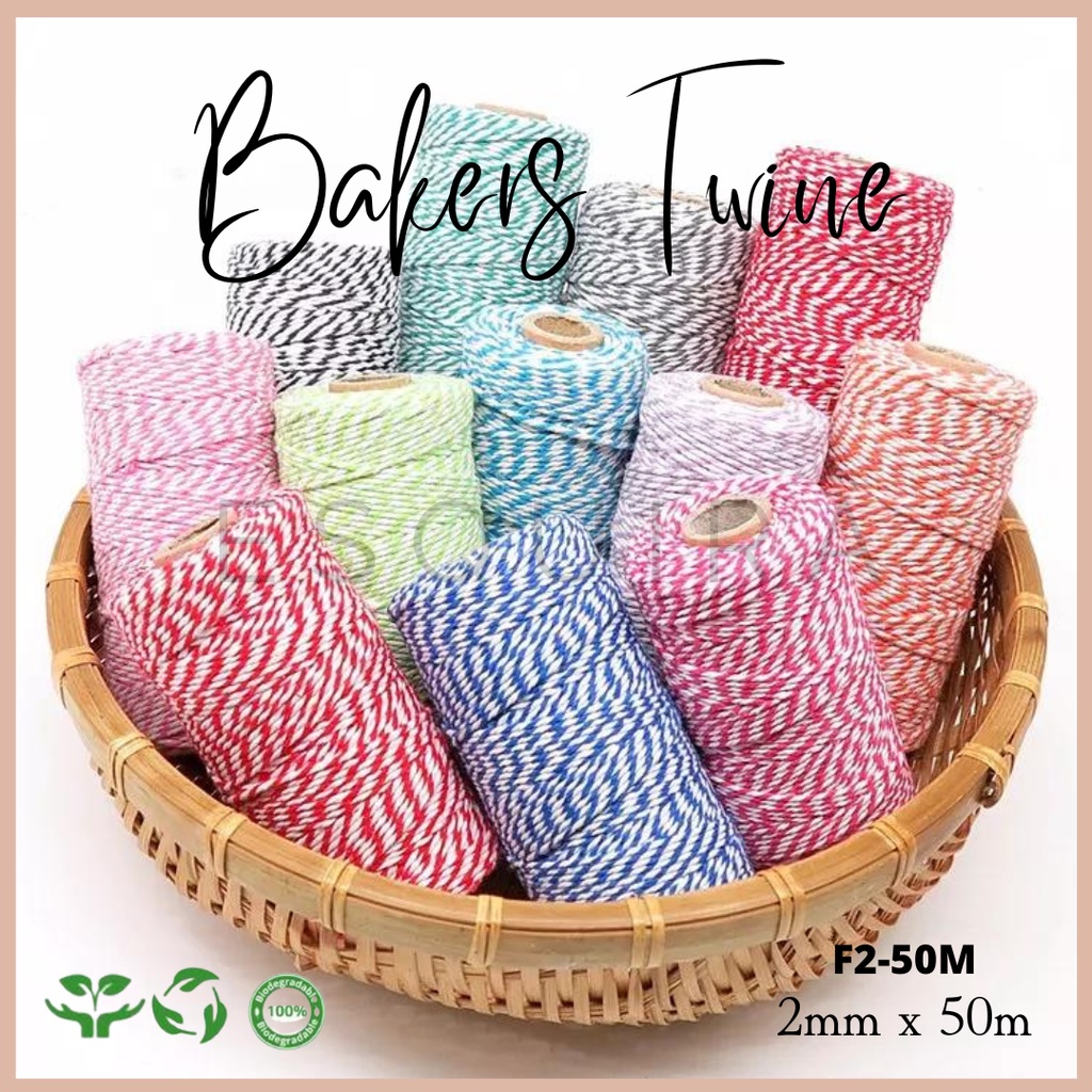 Cotton String / Benang String / Bakers Twine / Tali Hangtag F2-50M