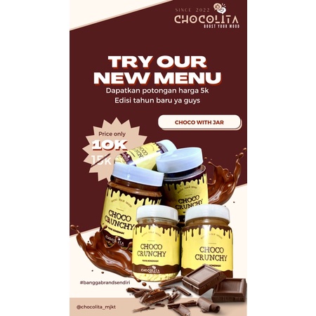 

choco jar variant choco crunchy by CHOCOLITA