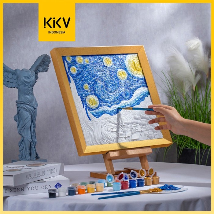 KKV - SET MELUKIS UKURAN BESAR RELIFE3D RELIEF COLOR PAINTING SERIES
