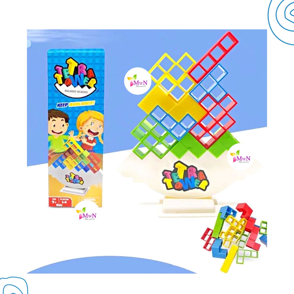 MWN Mainan Edukasi Tetra Tower Balance Blocks YZ-42