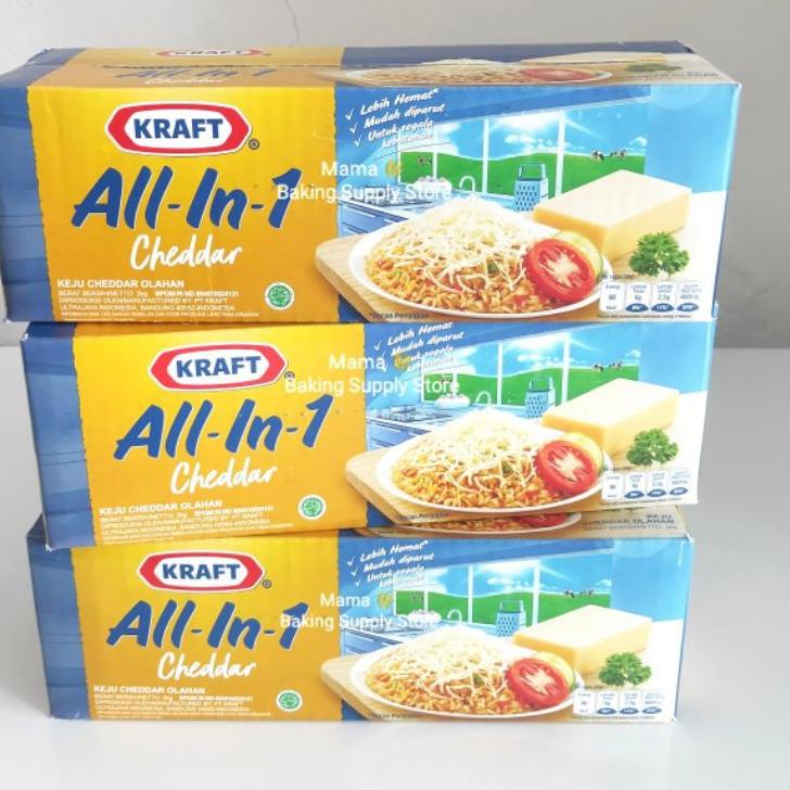 

limited Edition✔️KRAFT Keju Cheddar Cheese All in 1 One 1 kg Repack Lebih Lembut Enak|SQ3
