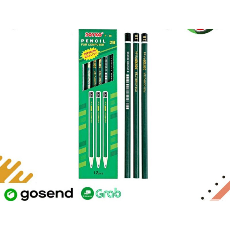 

12Pcs / 1lusin Pensil 2B joyko P 88