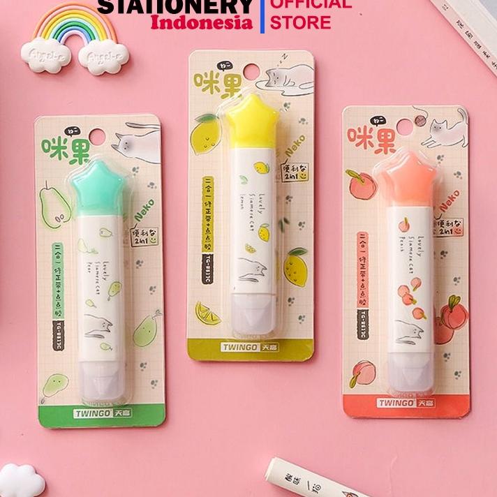 

[PRODUK AGMRY] CORRECTION TAPE & Glue Tape & Ukuran Roller & DOUBLE TAPE / TIP EX KERTAS - TwinGo TG-813C APF