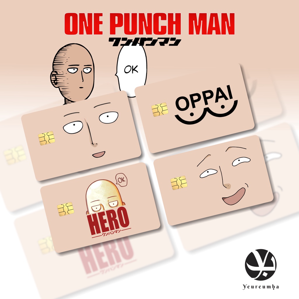 

Sticker Atm Skincard one puch man Vinyl ATM Debit Credit Emoney Flazz Etoll