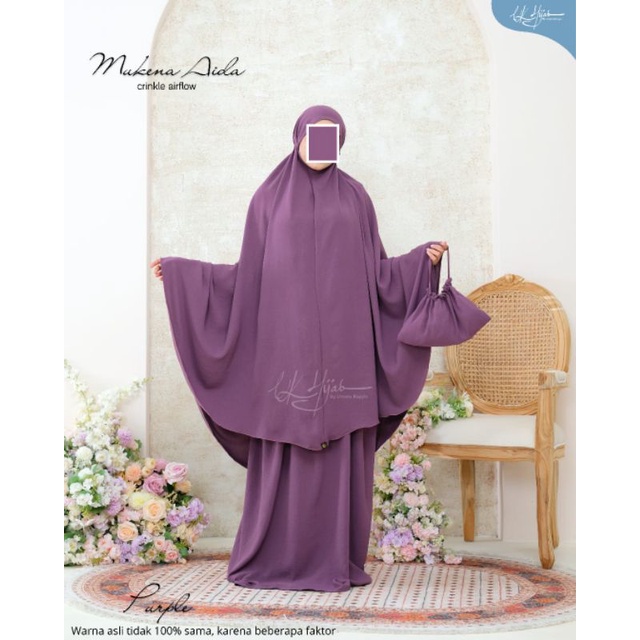 MUKENA AIDA CRINKLE AIRFLOW / MUKENAH DAILY / MUKENA JUMBO / MUKENA DEWASA / MUKENAH MURAH