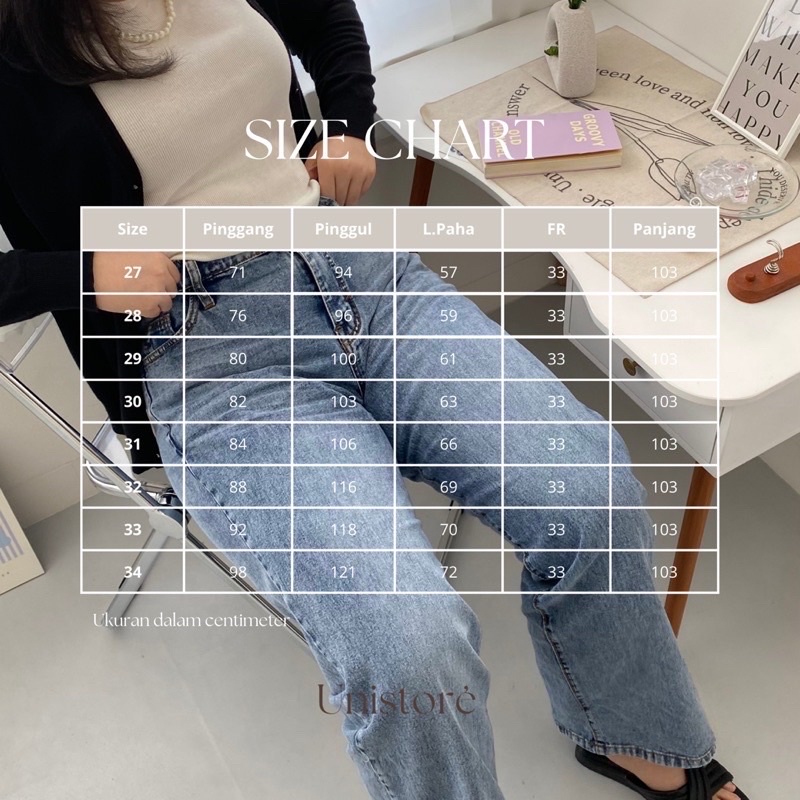 Lily Jeans - Culotte Jeans - Snowblack Jeans - Highwaist Jeans - Kulot Jeans - Kulot Jeans Jumbo - Celana Jeans Jumbo - Celana Kulot Jeans