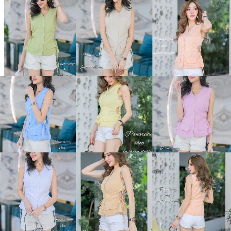 ATASAN PAMARUAY MODEL SAMPING BOLONG FASHION WANITA IMPORT BANGKOK CODE P 05