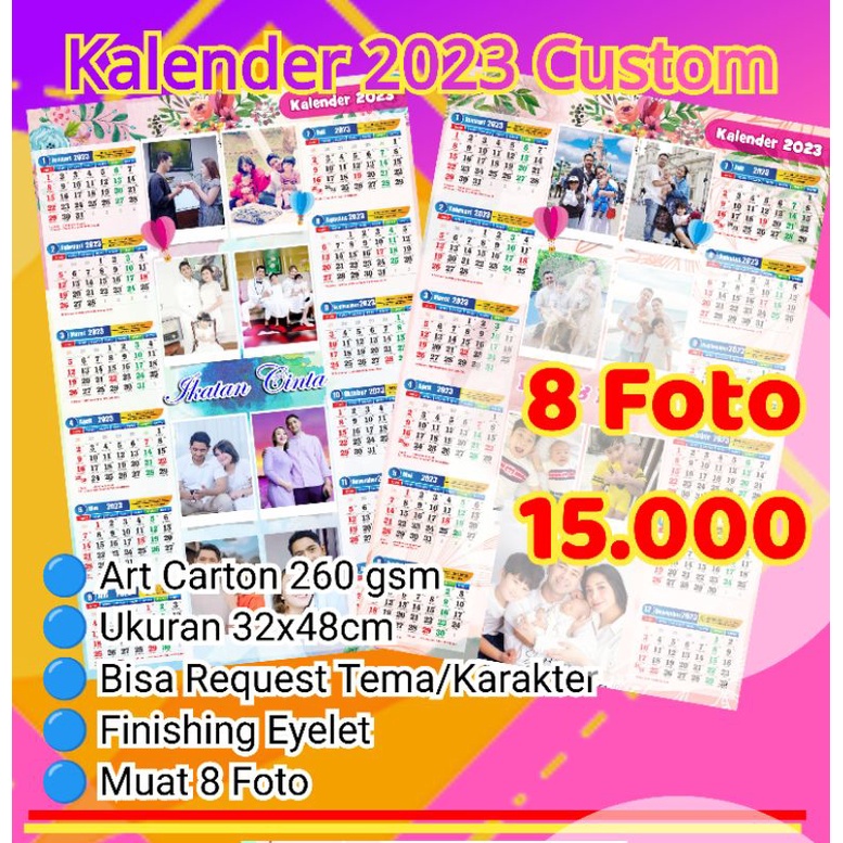 

Kalender dinding CUSTOM FOTO