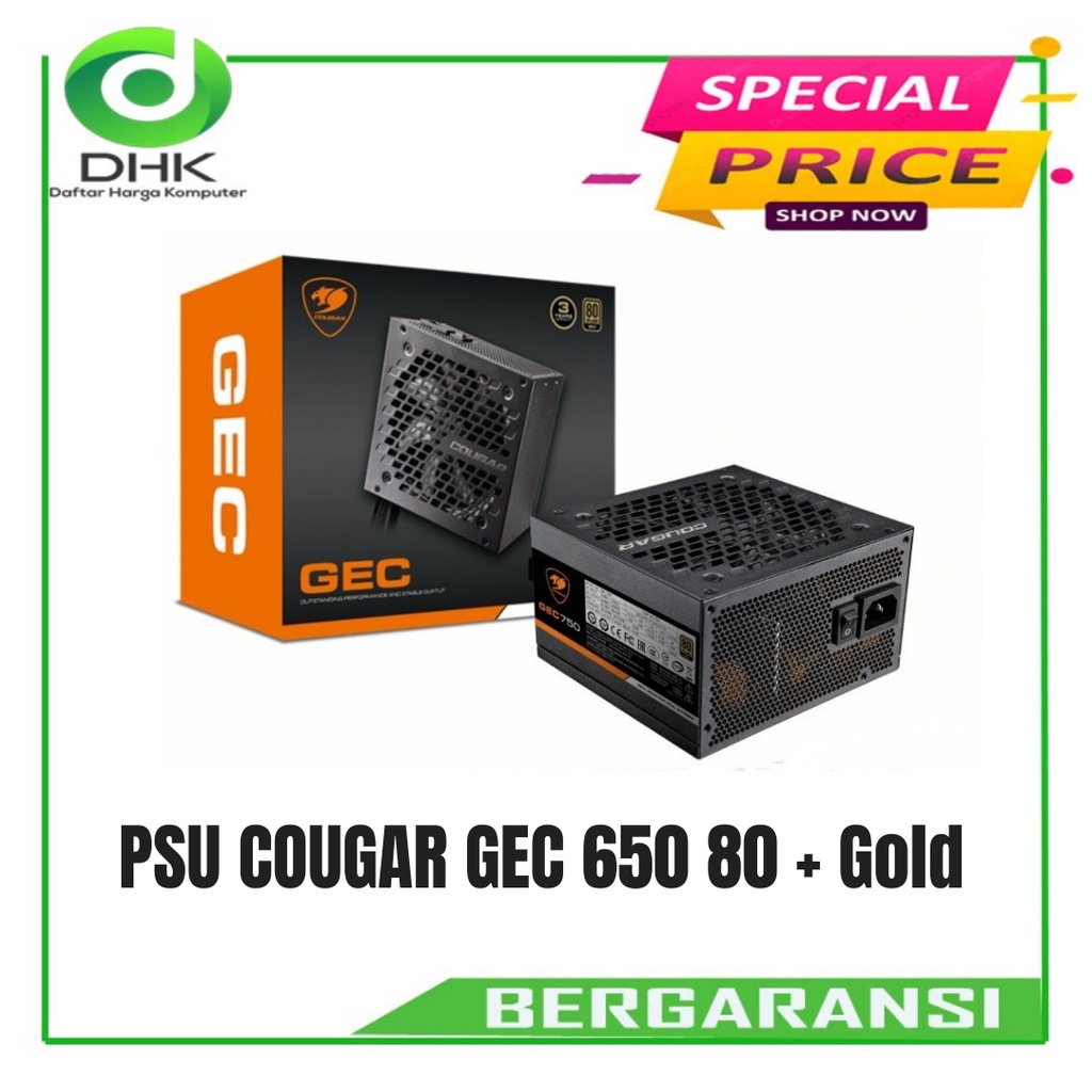 POWER SUPPLY COUGAR GEC-650 80+ Plus Gold Modular