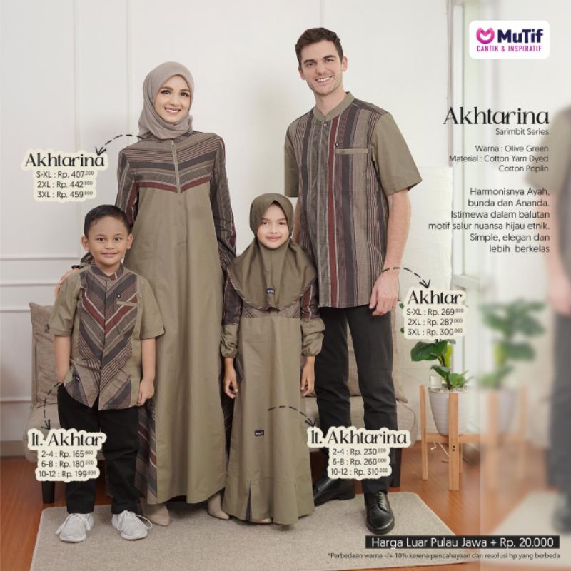Sarimbit Mutif Akhtarina Olive Green