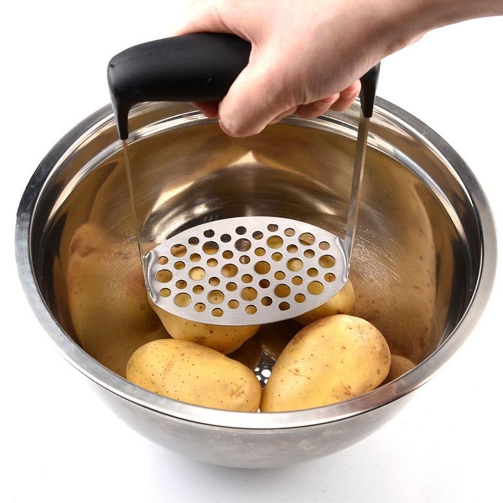 Solighter Potato Masher Gadget Penghancur Stainless Steel Peras Sayuran