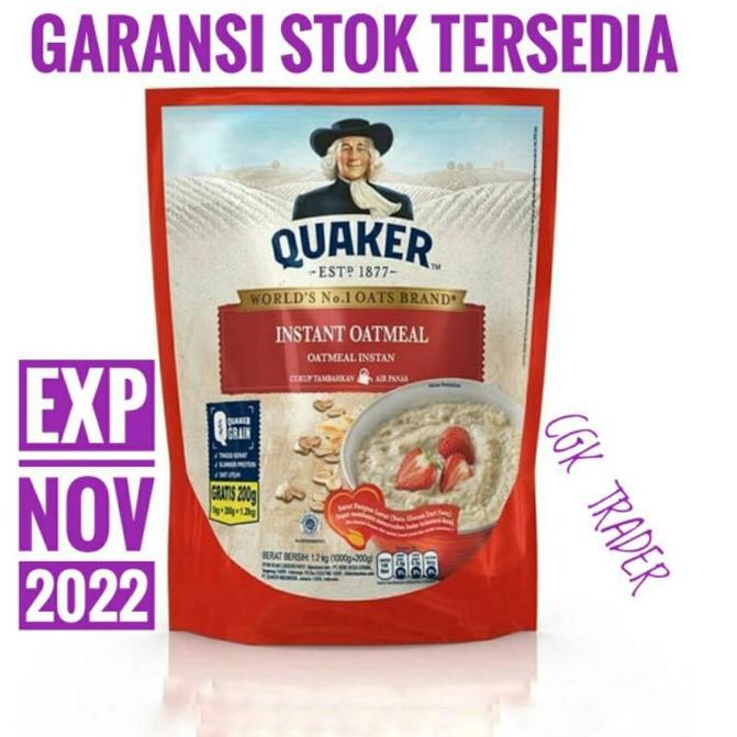 

Terlaris QUAKER INSTANT OATMEAL 1200 gr grosir