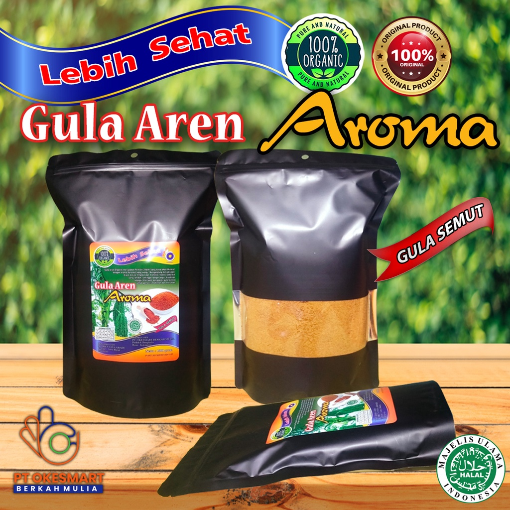 

GULA SEMUT AROMA ASLI | GULA AREN SERBUK MURNI TANPA CAMPURAN | KEMASAN 1 KG ALUMINIUM FOIL
