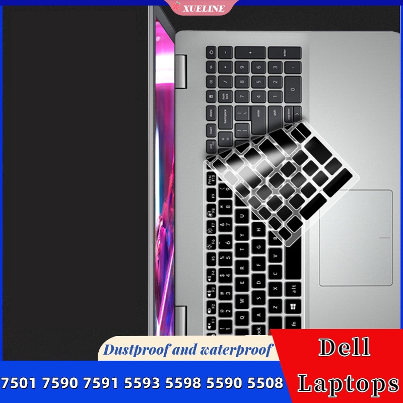 Untuk 2020 Dell 75017590 7591 5593 5598 5590 5590 5508keyboard film 15.6-inch 5584cocok Bakar 5000 Urban laptop film Pelindung Debu [ZXL]