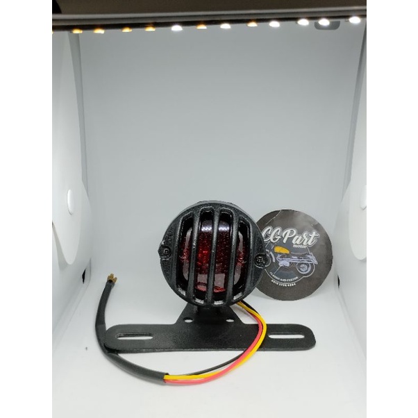 Stoplamp Motor Custom Variasi Grill Besar