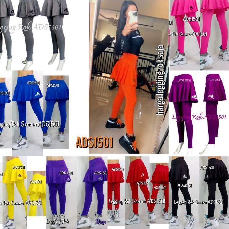 Grosir Terbaik Legging Rok Senam Aerobik ADS1501 Aerobic Gym Zumba Gowes Sepedaan Bike Dance