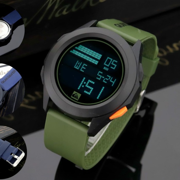 JAM TANGAN PRIA/ WANITA QUICKSILVER DIGITAL TALI RUBBER