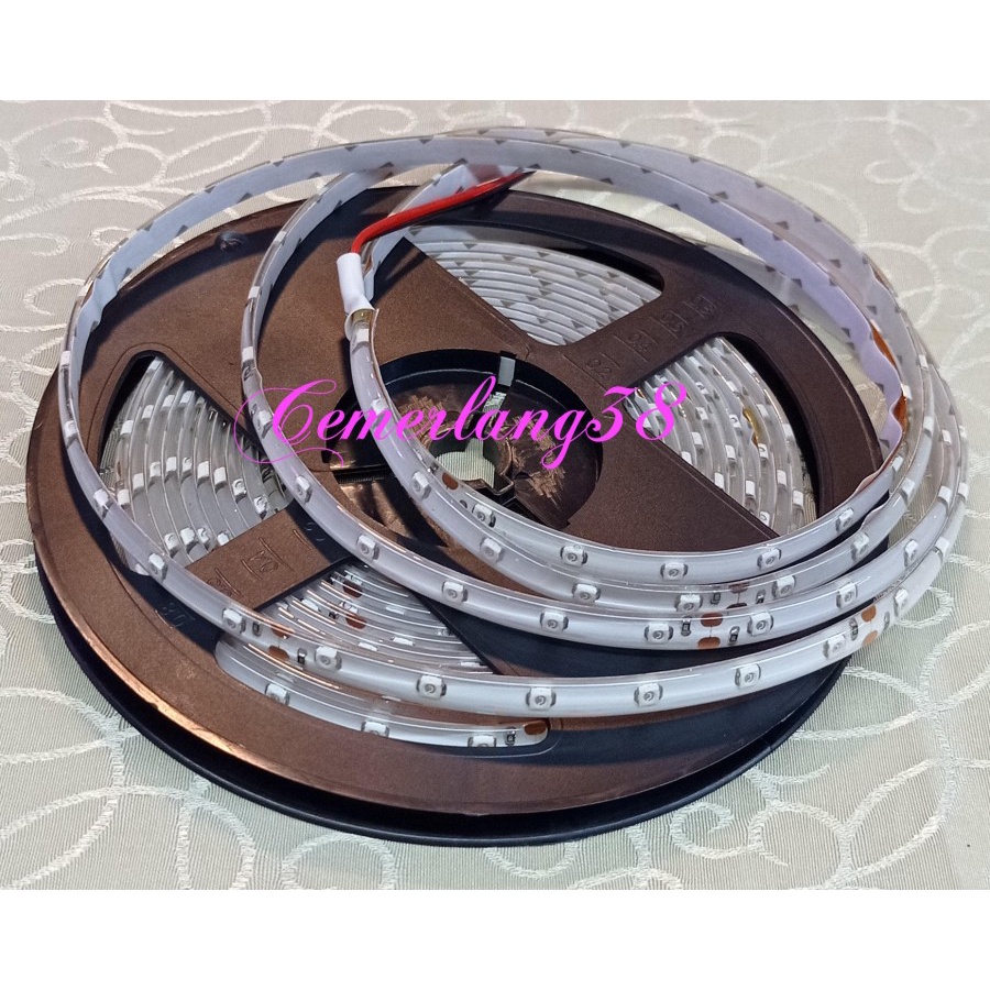 LED Strip Flexible 3528 24V Merah / Red 300 LED/Roll WaterProof IP44