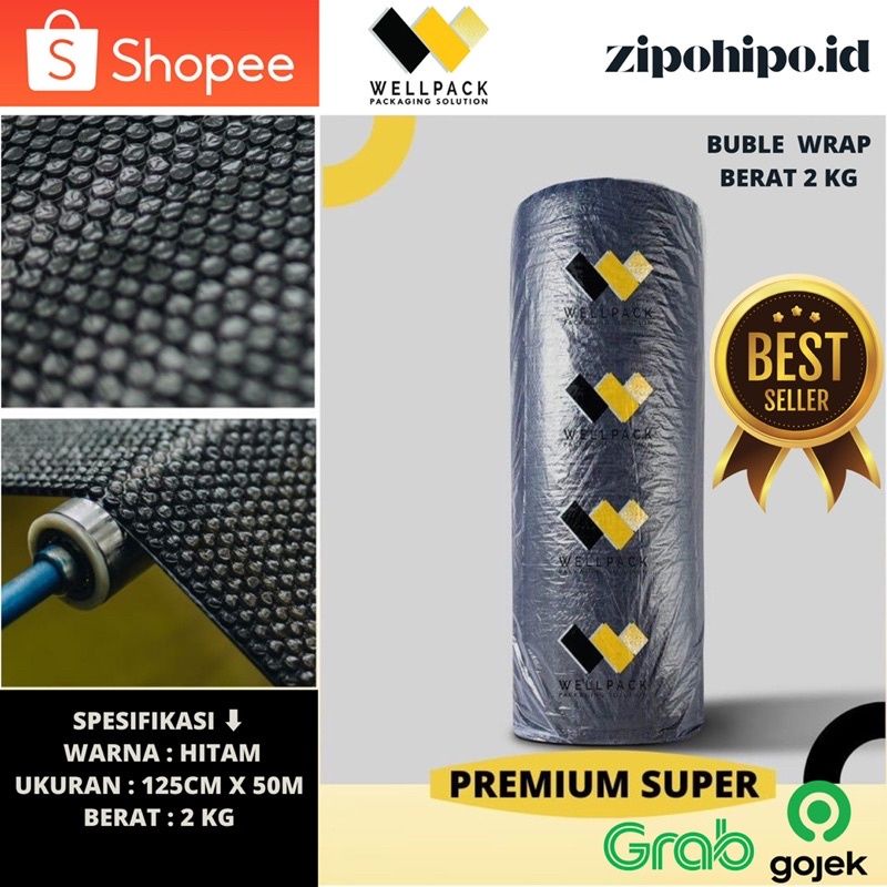 

Plastik Bubble Wrap 50Meter Bubblewrap WELLPACK Bubble Packing PREMIUM EKONOMIS ROLL