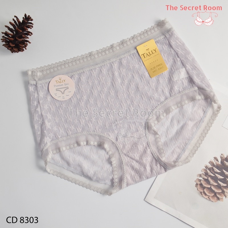 TALLY CD CELANA DALAM RENDA 8303 I FREE SIZE I FIT XXL I BAHAN RENDA ANTI GATAL
