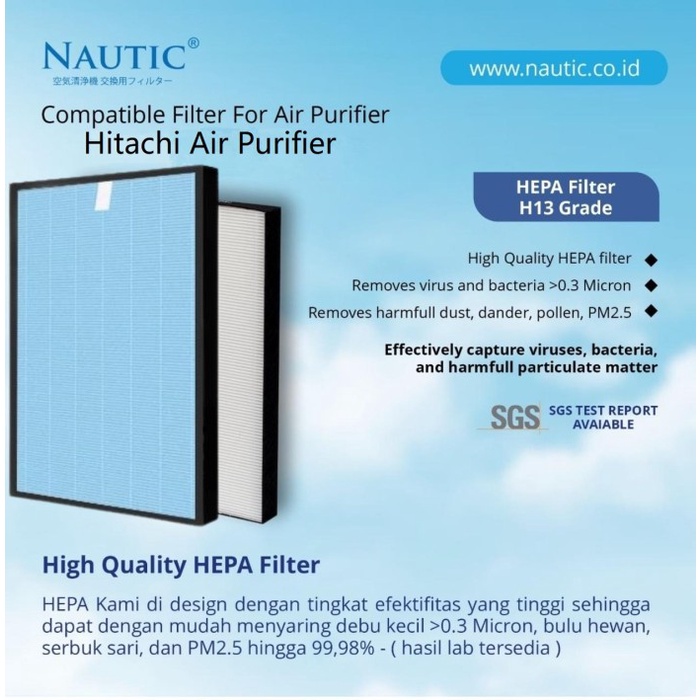 FILTER HEPA HITACHI EP-A6000 EP-A7000 EP-A8000 / EPA7000 EPA6000/8000