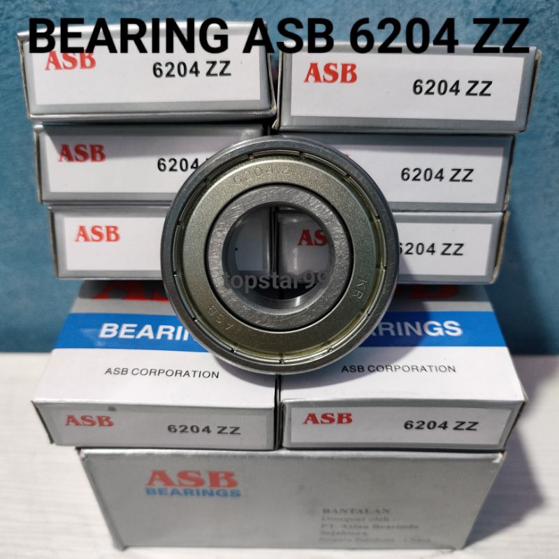 Kelahar Bearing ASB Bering Laher Lahar 6204 ZZ 6204ZZ Harga Per 1 Pcs