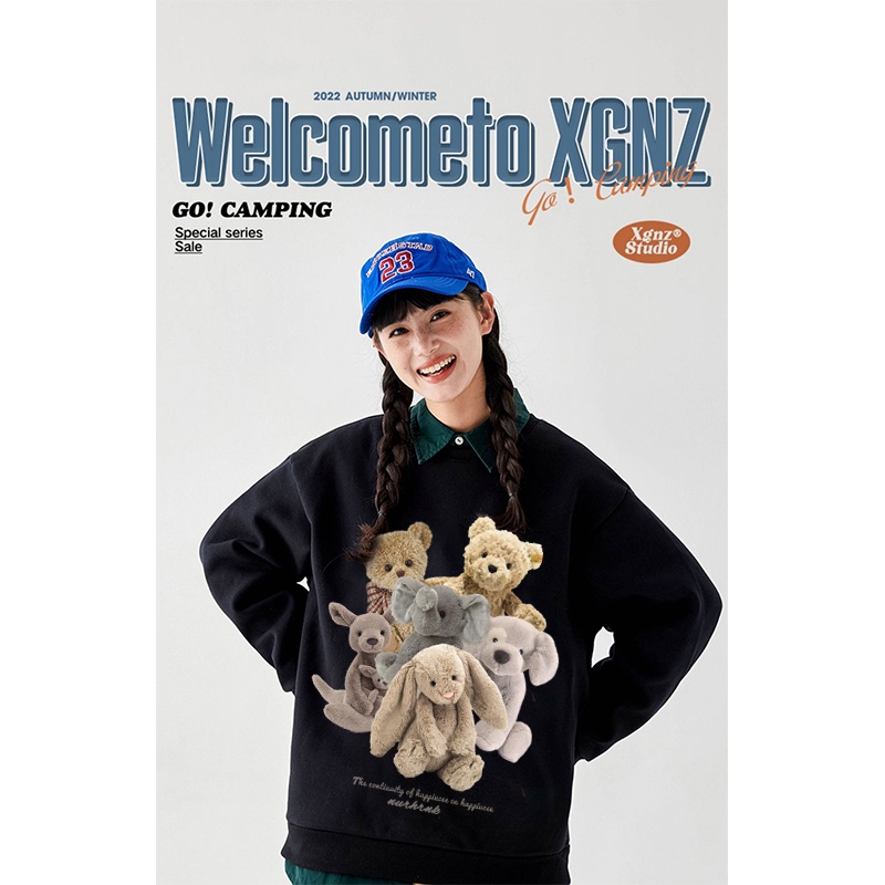 Sweater Oversize Teddy Bear Unisex Sweater Oversize Korean Style