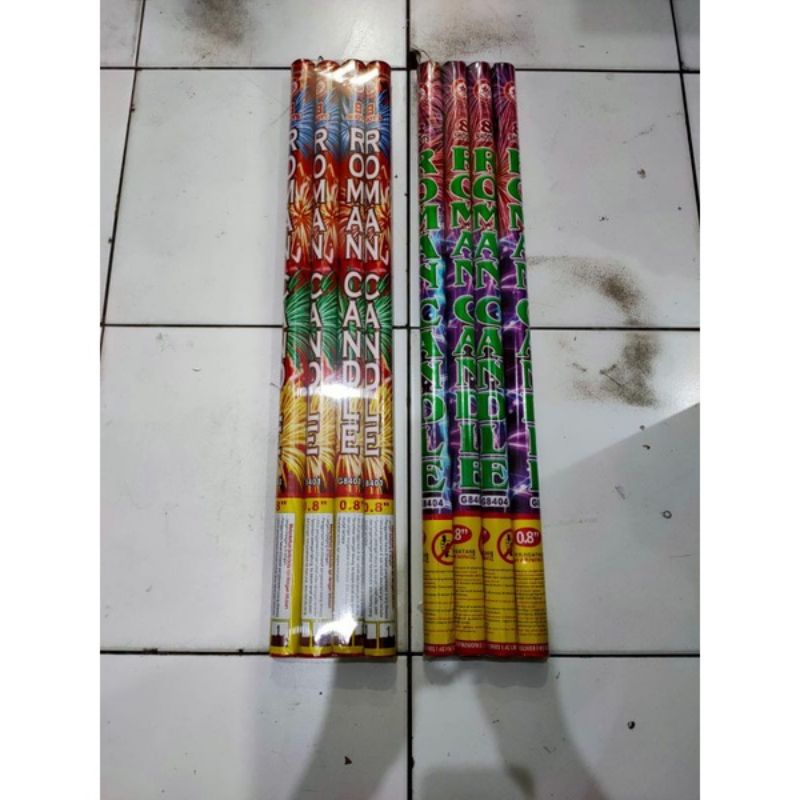 KEMBANG API ROMAN CANDLE 8 SHOT 0,8 &quot; / ROMAN CANDLE 8 TEMBAKAN DIAMETER 0,8&quot;  HARGA PER BATANG