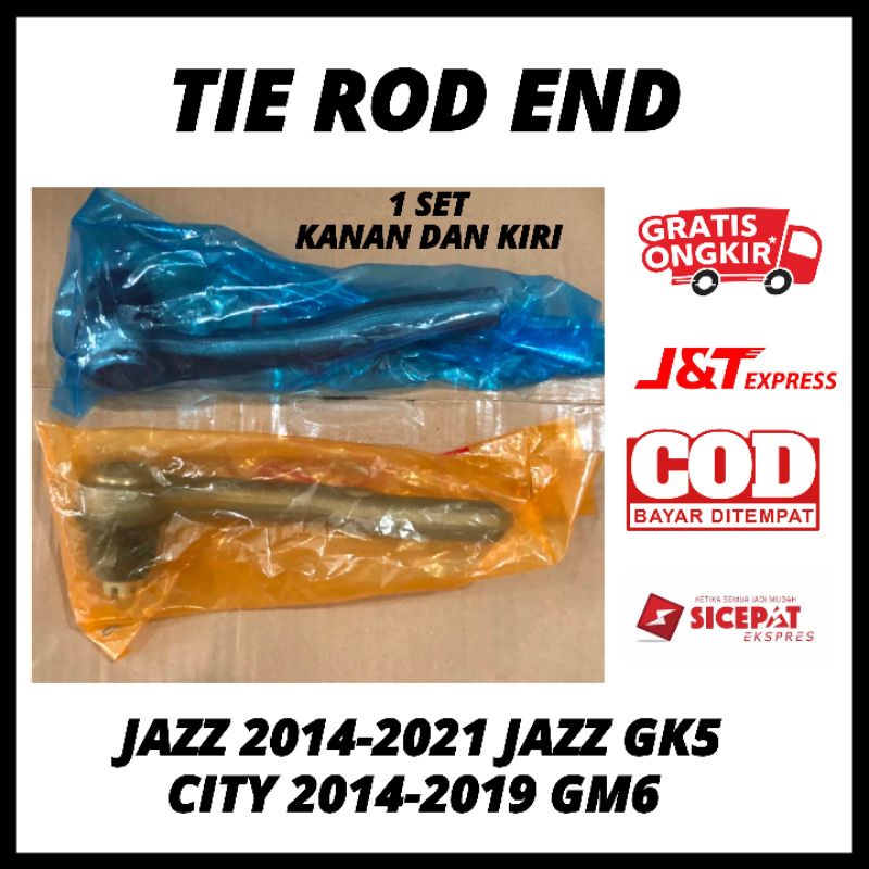 Tie Rod Tierod Tierood Tie Rood End SET Jazz 2014-2021 Jazz GK5, City 2014-2019 GM6