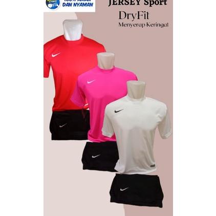Pakaian  Baju kaos  Jarsey Jersey Jersy Jersi jerssy Jersay Olahraga Bola Futsal Putsal Badminton Vo