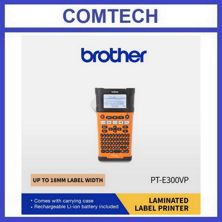 

Brother P-Touch PT-E300VP Printer Label Laminated Sticker